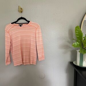 GAP Vintage Striped Peach Top